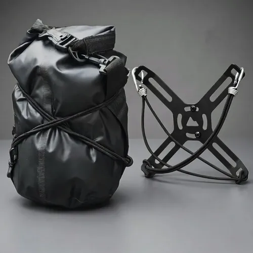 Suporte + Bolsa 5L para Protetor de carenagem Lateral ou Afastador de Alforges de Moto