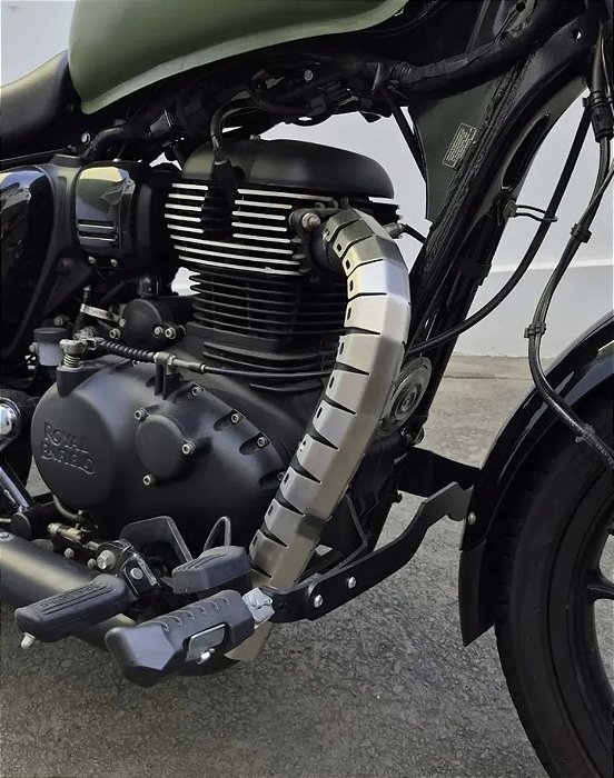 Protetor Inox Curva Escape Meteor 350 Hunter 350 Super Meteor Shotgun Classic Royal Enfield