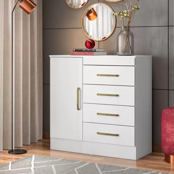 DORM. COMODA MONTEVIDÉU BRANCA