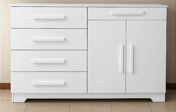 DORM. CÔMODA MADRI BRANCA
