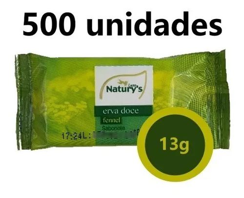 Kit 500 Mini Sabonete 13g Erva Doce Hotel Motel Pousada Airbnb Hospital