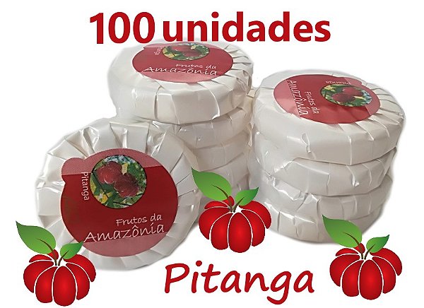 Kit 100 Sabonete Pitanga  20gr Hidratante Luxo Motel Hotel Airbnb SPA