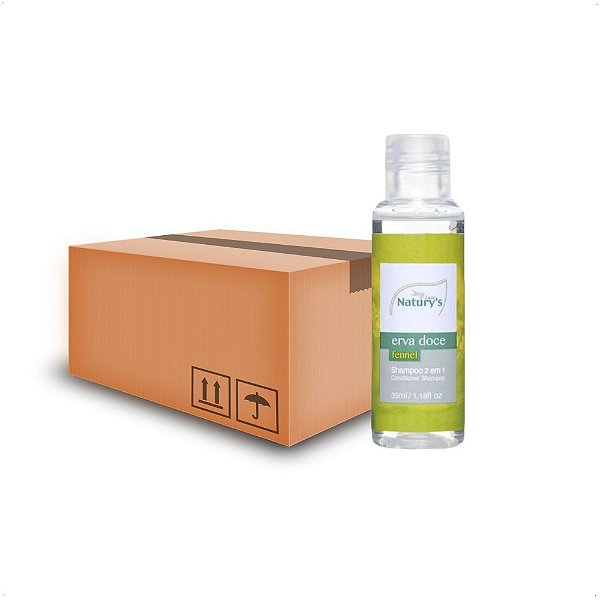 200 Shampoo  2x1 Frasco 35ml Erva Doce Hotel Motel Pousada