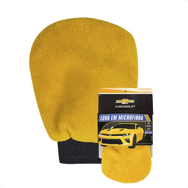 Luva Microfibra Chevrolet Multiuso Lavagem Carro Moto Faxina