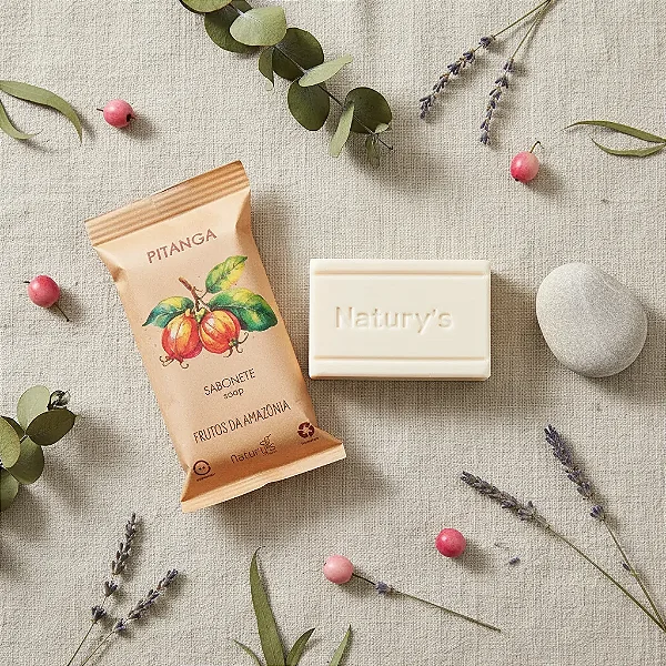 50 Sabonete Pitanga 20gr Retangular Hidratante Motel Hotel