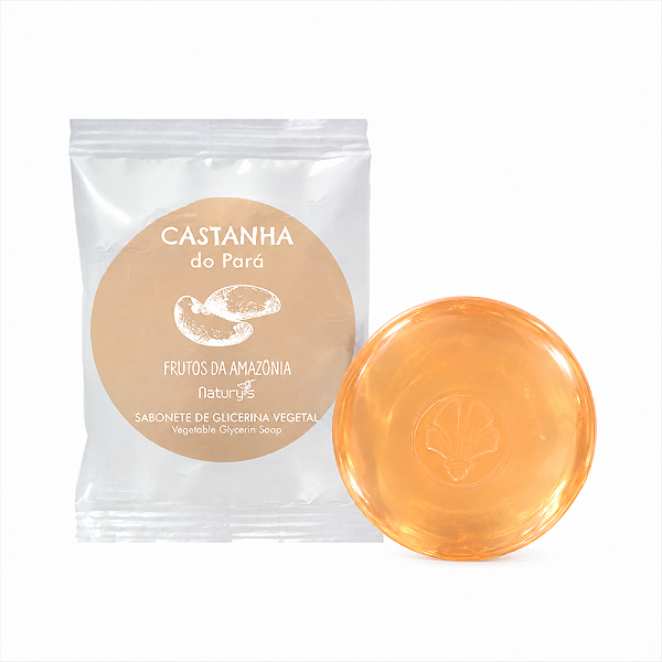 Kit 50 Sabonete Glicerina Castanha 20g Redondo Hotel Motel