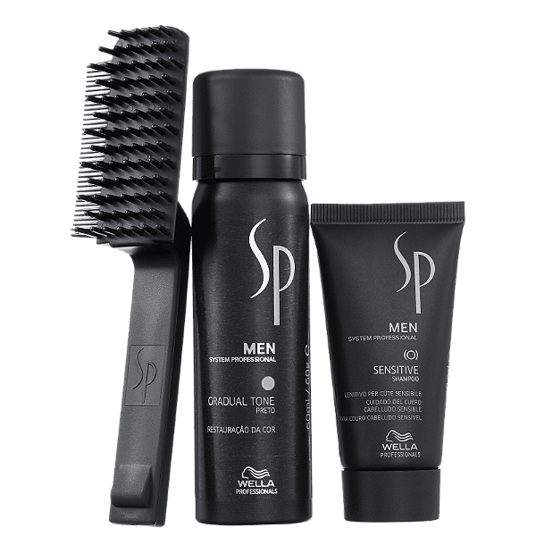 SP System Professional Men Gradual Tone Black (3 Produtos)
