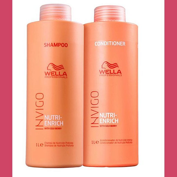 Wella Invigo Nutri-Enrich Salon Shampoo 1L + Condicionador 1L (Duo)
