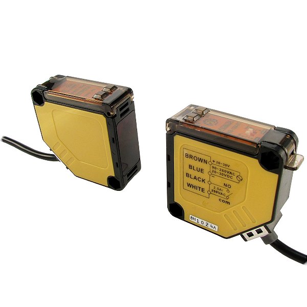 Sensor Fotoelétrico Barreira 10m Saída Relé Pkb - Metaltex