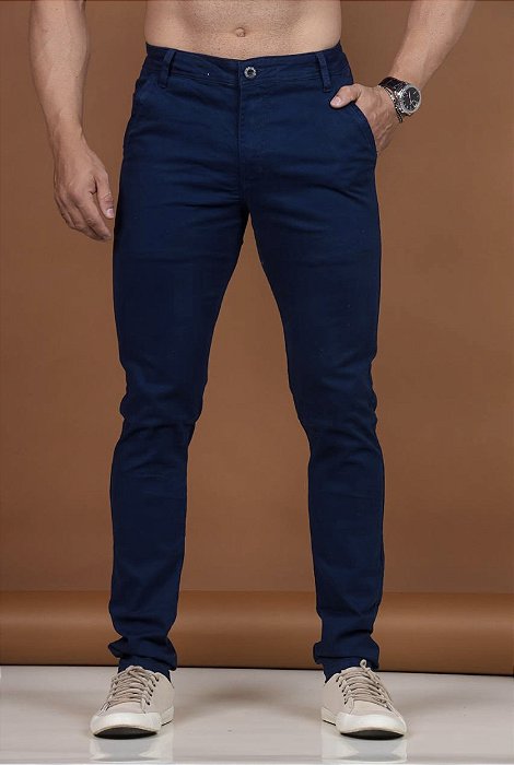 Calça Azul Marinho Esporte Fino