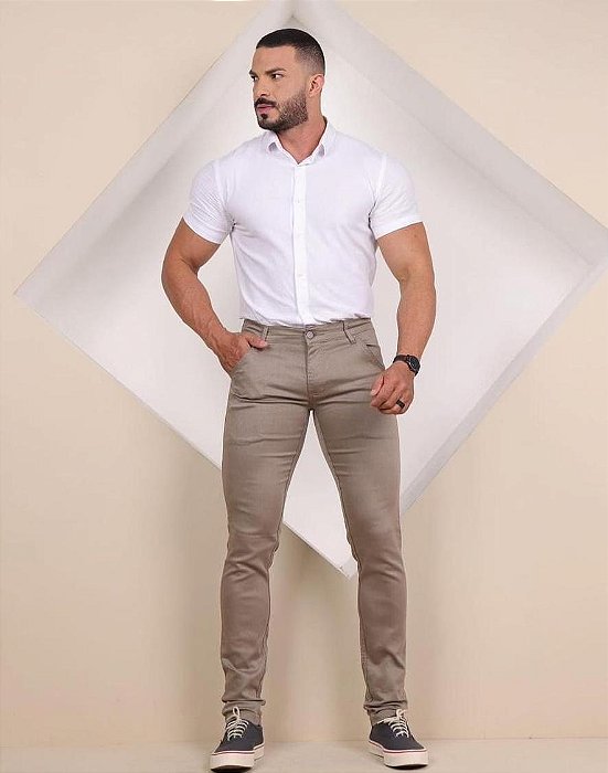 Calça Café com Leite Esporte Fino