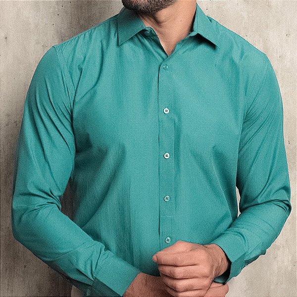 Camisa Jade Manga Longa Slim - Gola Italiana