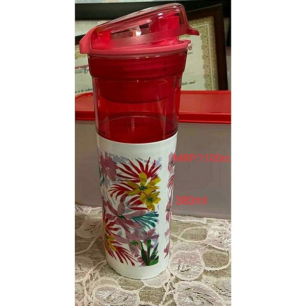 Tupperware Copo Floral 380 ml com Infusor - Importado