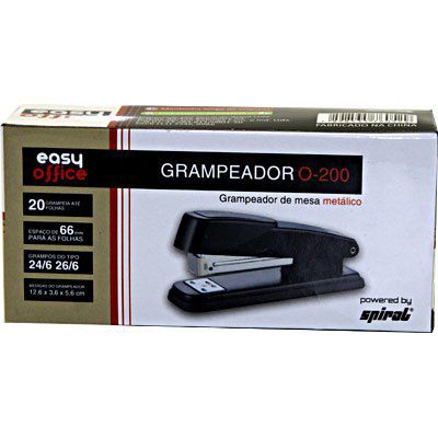 Grampeador 26/6 20fl O-200 Easy Office - Embalagem com 01 unidade