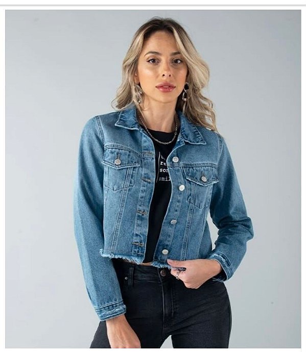 Jaqueta jeans acinturada - LAZ | Qualidade. Versatilidade. Atemporalidade.