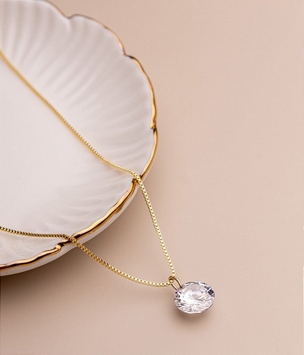 Colar Ponto de Luz Zircônia