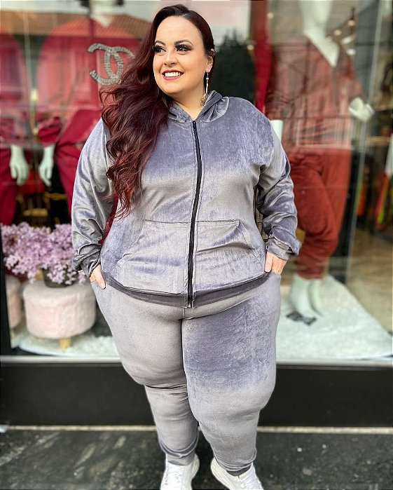 Calça Plush De Frio Feminino Plus Size