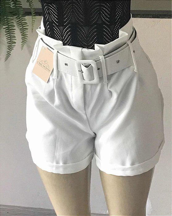 Short Alfaiataria Com Cinto