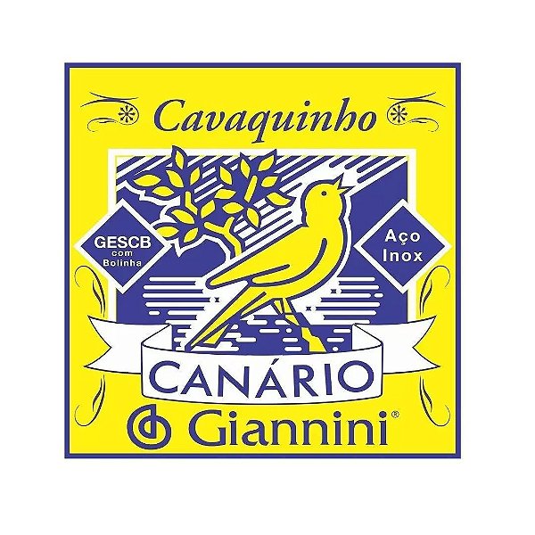 Encordoamento Cavaco Giannini Canário Gescb C/ Bolinha
