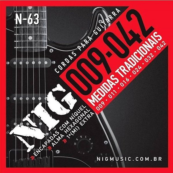 Encordoamento  Guitarra 09 N63 - NIG