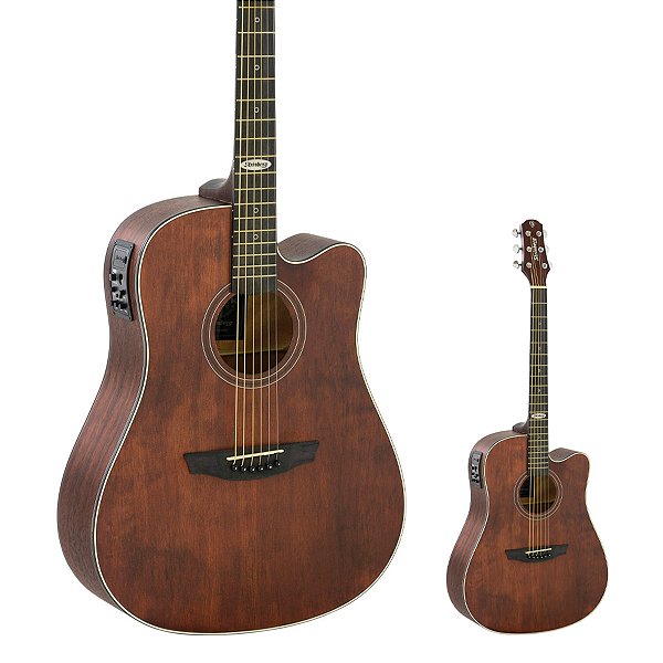Violão Elétrico Aço Folk Strinberg SD200C Smoked Satin SMS