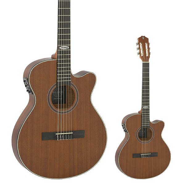 Violão Elétrico Nylon Flat Strinberg SL200C MGS Mahogany Satin