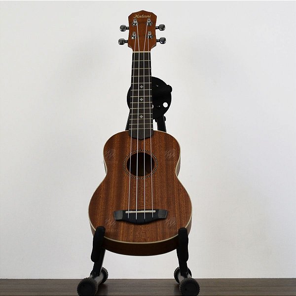 Ukulele Soprano 21" Kayke Séries Natural Sapele KAL 300 SS Friso E Roseta em ABS c/ Bag - Kalani