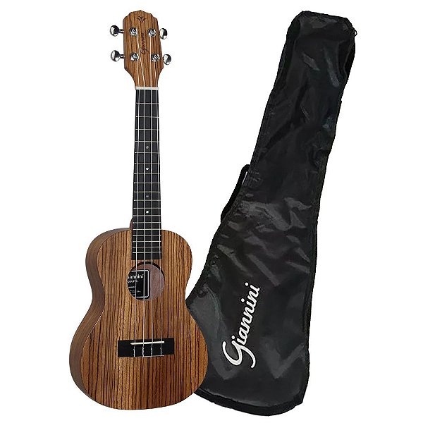 Ukulele Concert GUK-23 ZW ZEBRA C/ Bag - Giannini