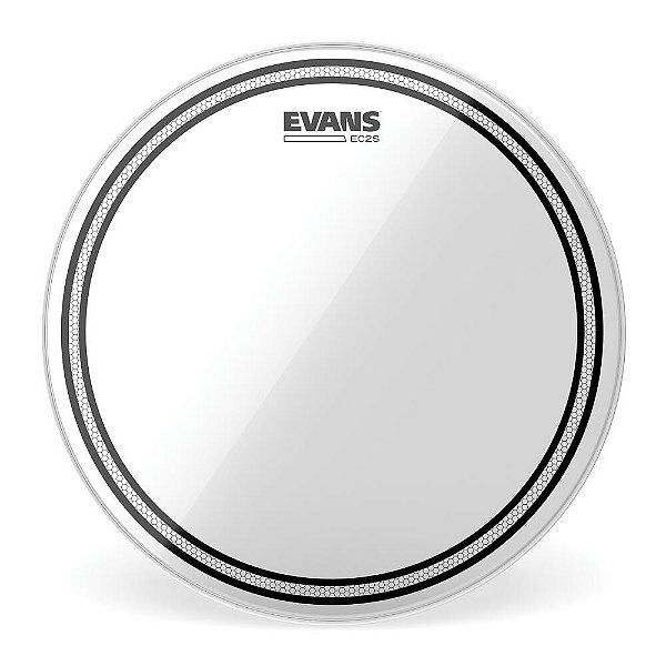 Pele para Tom 13” Hidráulica Evans TT13EC2S Clear Duplo Filme Transparente