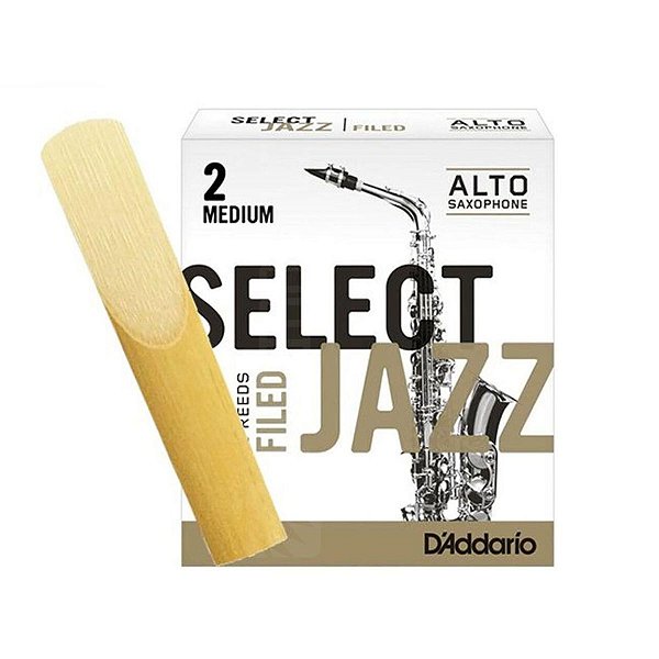 Palheta Sax Alto 2 Série Select Jazz RSF10ASX2S Unidade - Rico Reeds