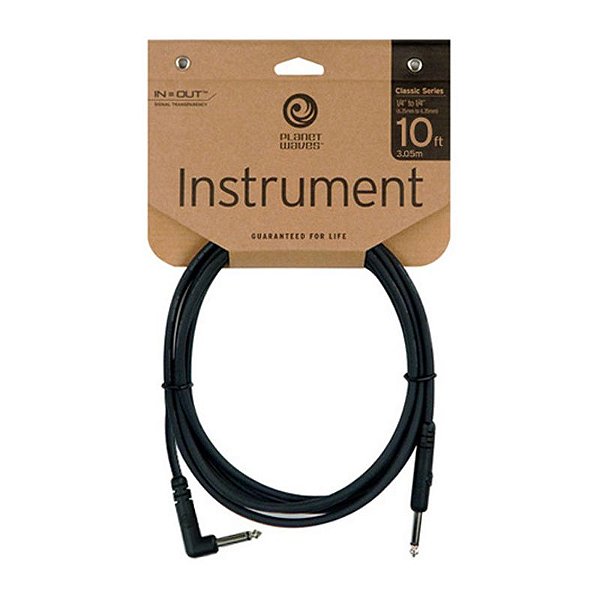 Cabo p/ Guitarra Baixo Violão P10 L PW-CGTRA-10 3.05 Mt L - Planet Waves