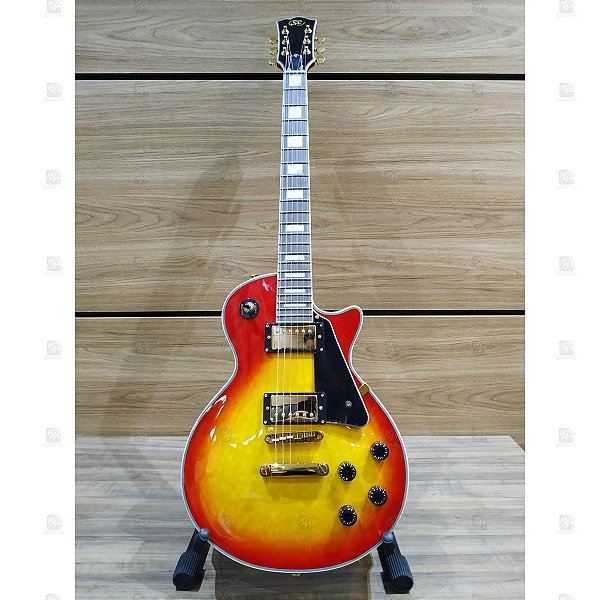 Guitarra Les Paul Tampo Quilted Maple SX EH3D-CS Cherry Sunburst