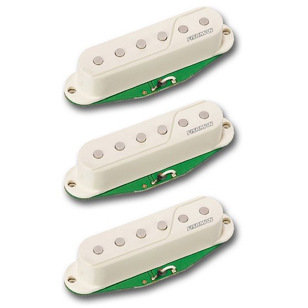 Set de Captadores Single para Guitarra Strato OEM-STR-WH3 Fluence Branco - Fishman