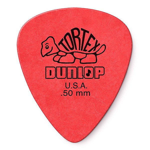 Palheta para Guitarra 0,50 mm Dunlop Tortex Standard Vermelha