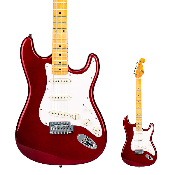 Guitarra Strato Escala Maple SX SST57+/CAR Candy Apple Red