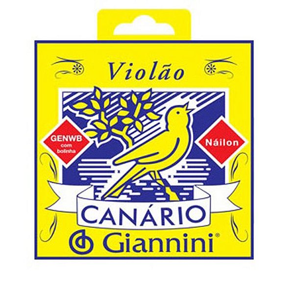 Encordoamento Violão Nylon Com Bolinha Canário GENWB - Giannini