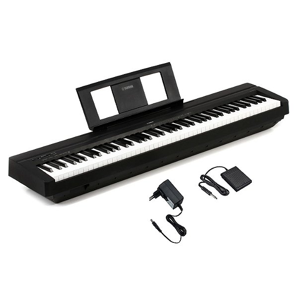 Piano Digital 88 Teclas Yamaha P-45B Preto