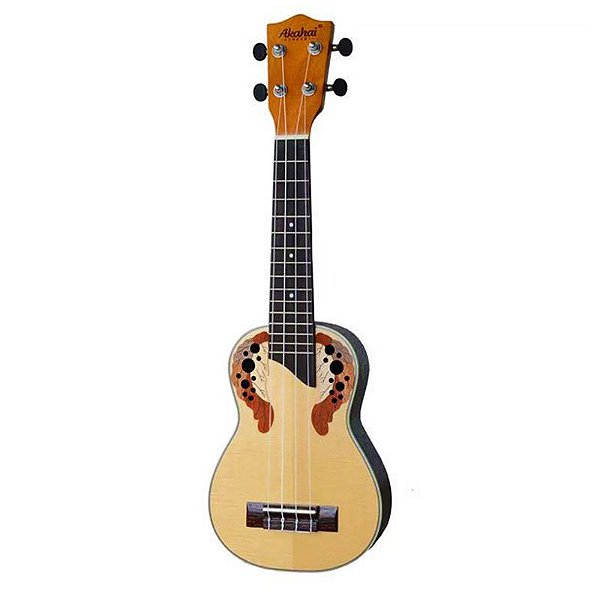 Ukulele Acústico Spruce Natural AKV-26 - Akahai