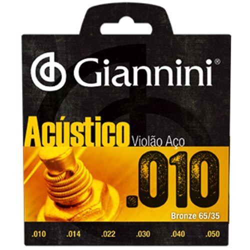 Encordoamento VIOLAO BRONZE 65/35 0.010" GESWAM - GIANNINI