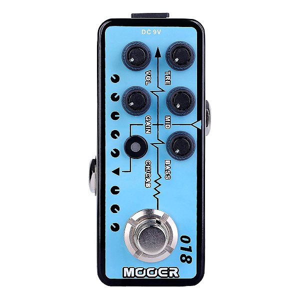 Pedal Preamp CAE OD-100 Mooer M018 Custom 100