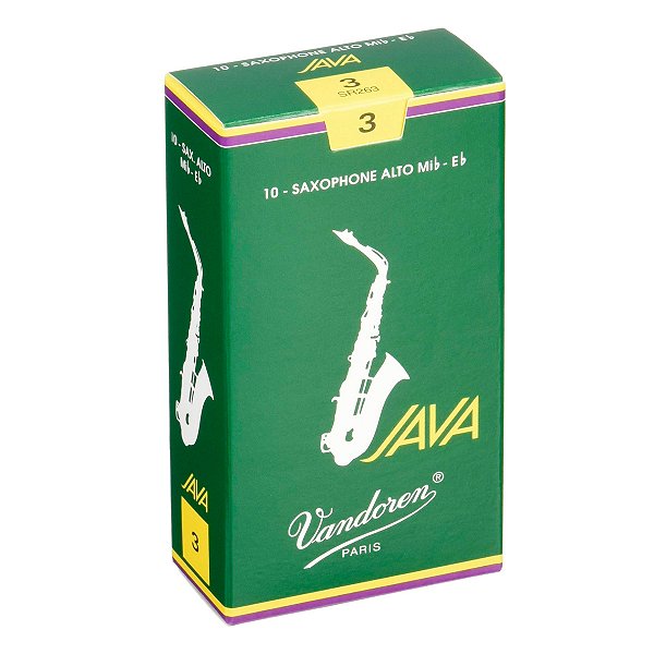 Palheta Sax Alto Nº 3 Java Cx C/ 10 - Vandoren
