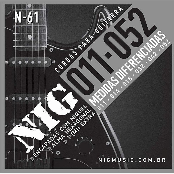 Encordoamento Guitarra 011 N61 - NIG