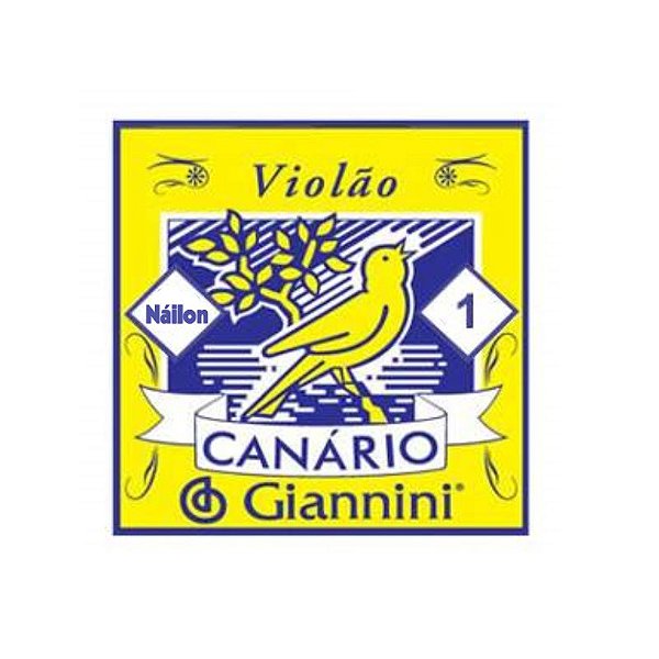 Corda 1ª Avulsa Violão Nylon GENW1 Canário - Giannini