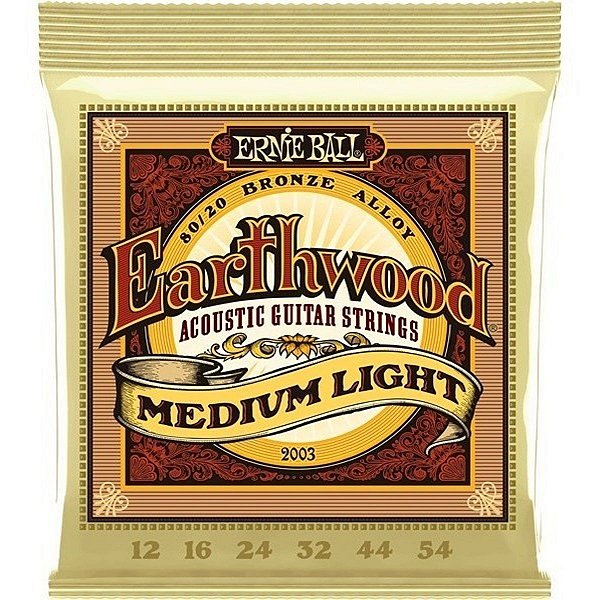 Encordoamento Ernie Ball Violão Aço 012 - 054 Earthwood 80/20 Bronze #Progressivo