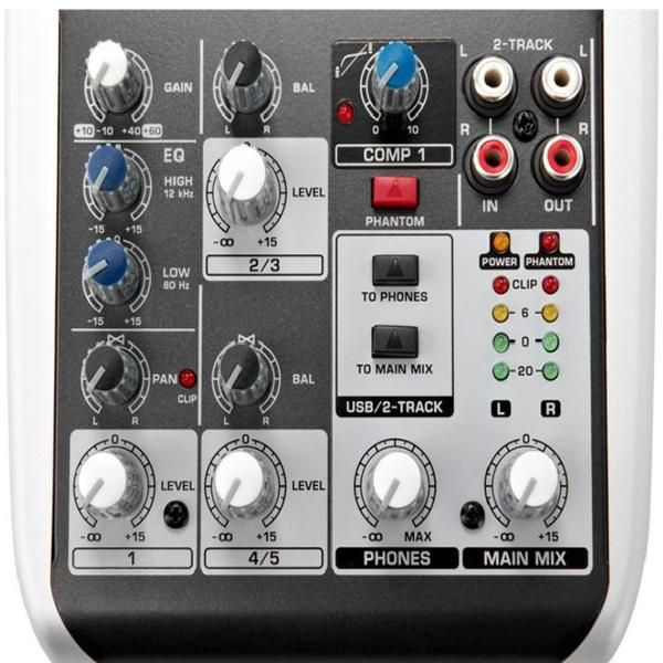 Mixer Mesa De Som 5 Canais Xenyx Q502 Usb Com interface de Audio - Behringer