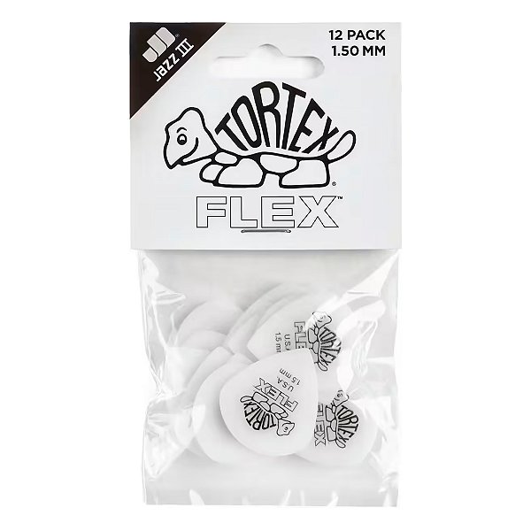 Palhetas para Guitarra Dunlop Tortex Flex Jazz III 1.5 mm