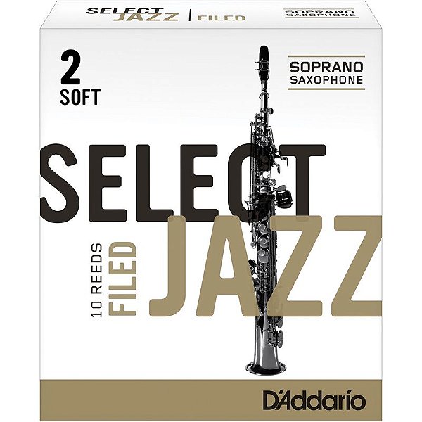 Palheta Sax Alto Nº 2 RSF10ASX2S (Caixa 10 Un) - Rico Select Jazz