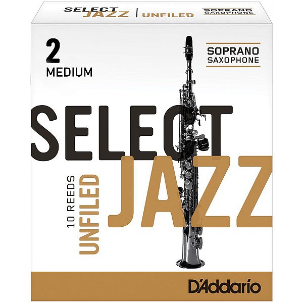Palheta para Sax Soprano 2 Select Jazz RRS10SSX2M Caixa c/ 10 - D