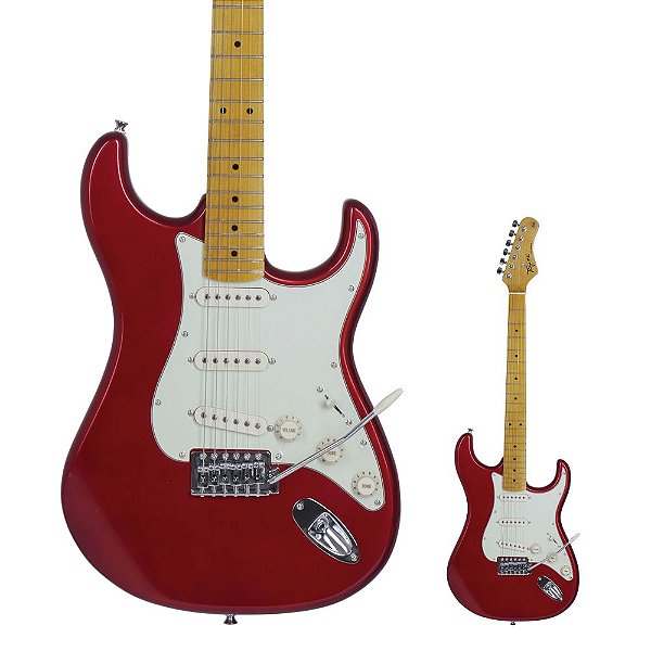 Guitarra Strato Tagima TG-530 MR LF/MG Woodstock Metallic Red