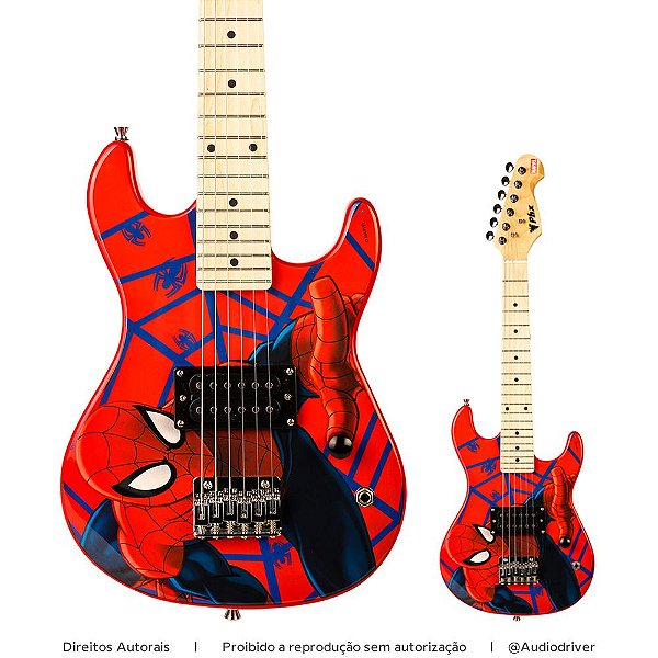 Guitarra Infantil PHX Marvel Spider Man GMS-K1